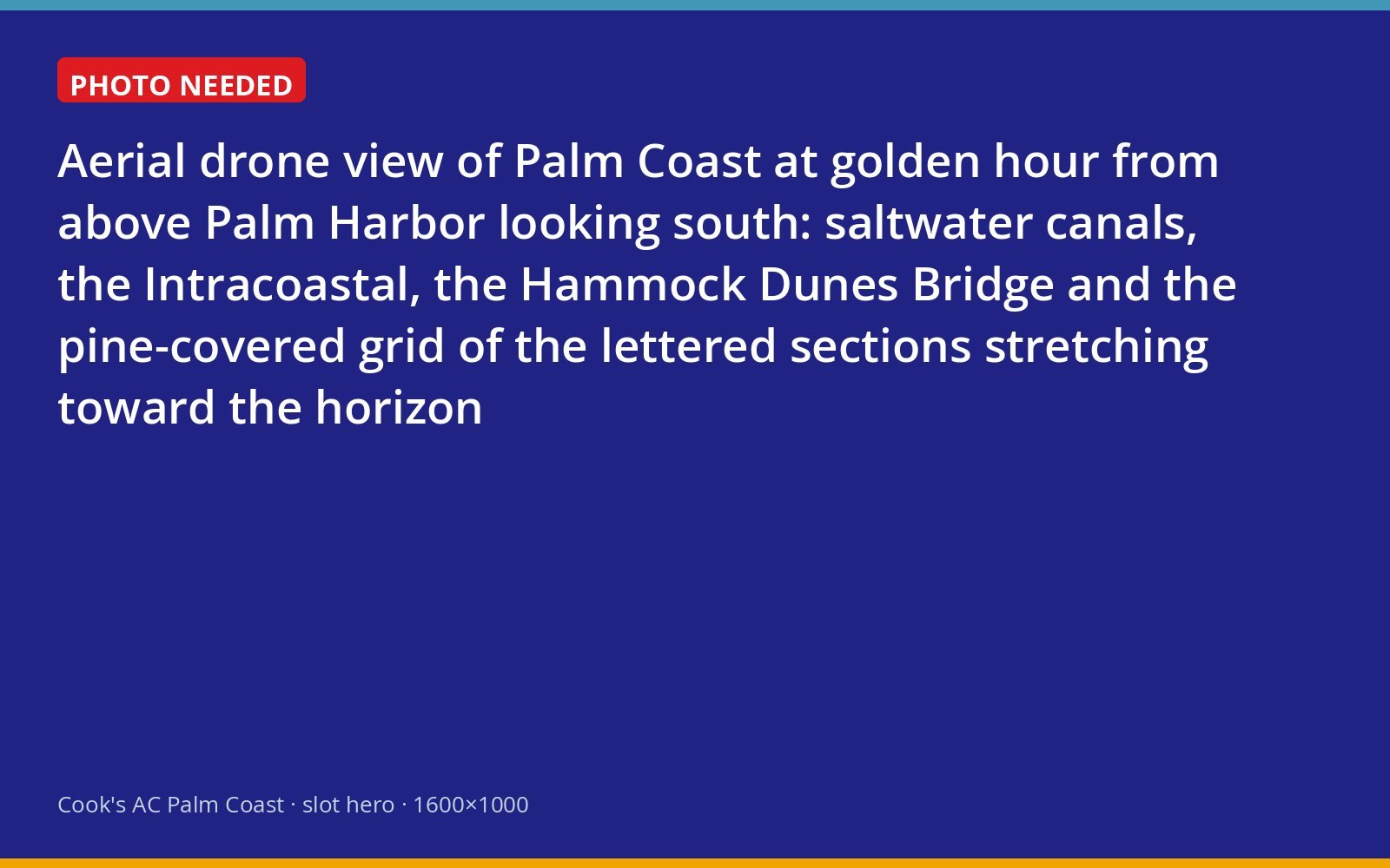 Aerial view of Palm Coast's canals, the Intracoastal Waterway and the Hammock Dunes Bridge