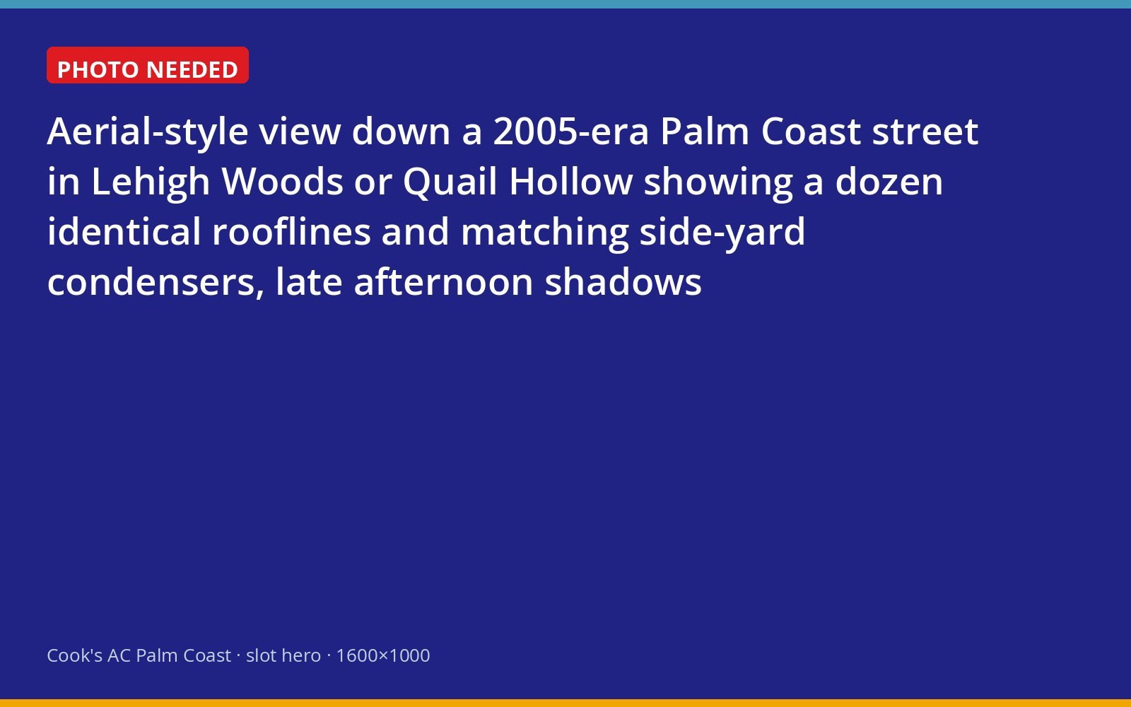 Rows of boom-era Palm Coast homes with matching outdoor AC units